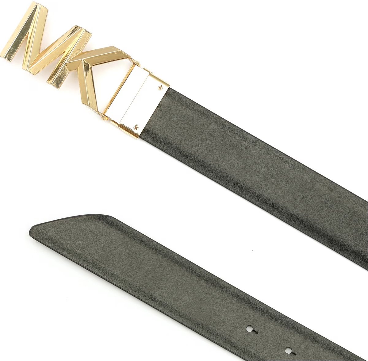 Michael Kors Mk Buckle Reversible Monogram Belt Zwart