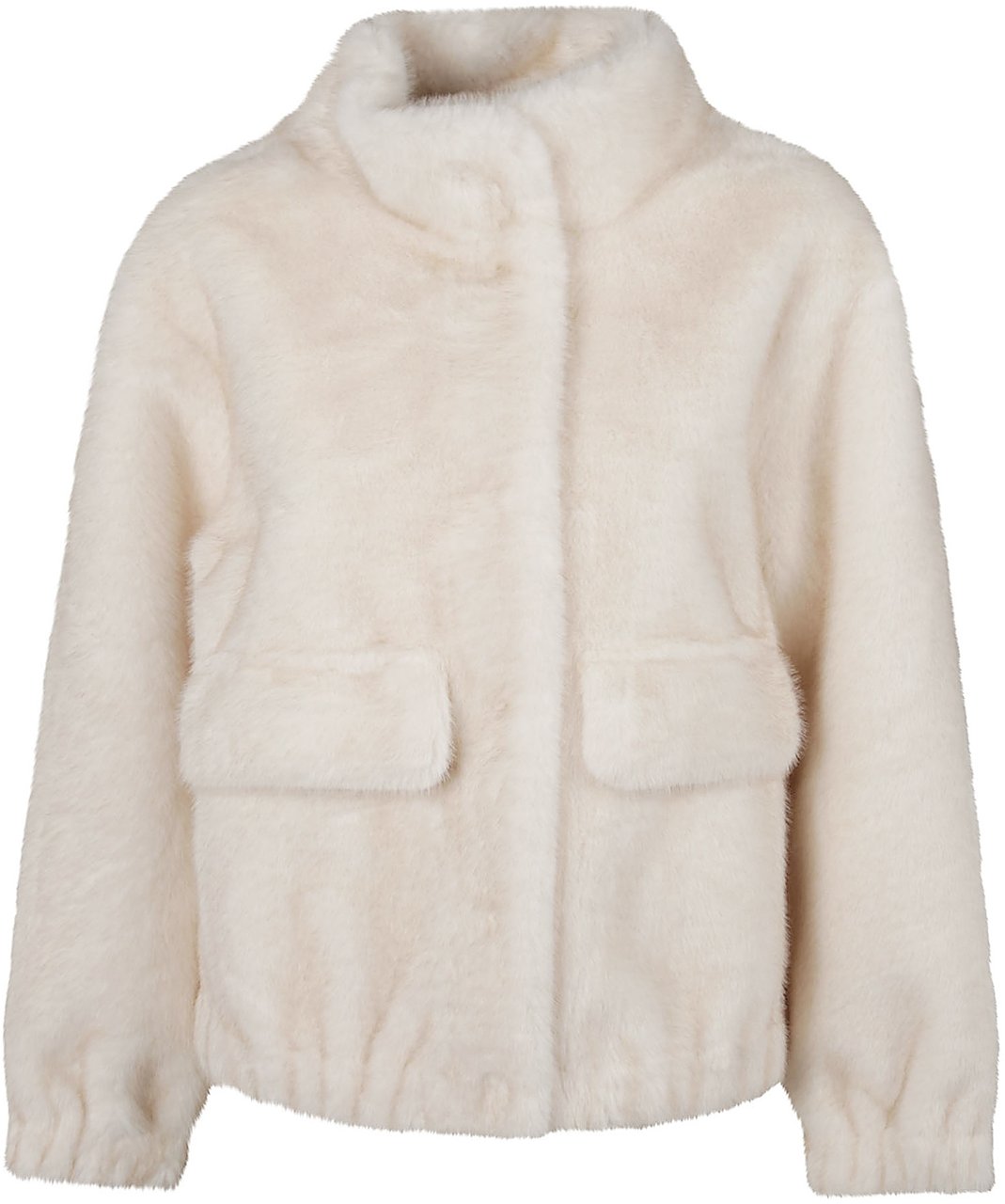 Michael Kors Short Faux Fur Jacket Nude & Neutrals Beige