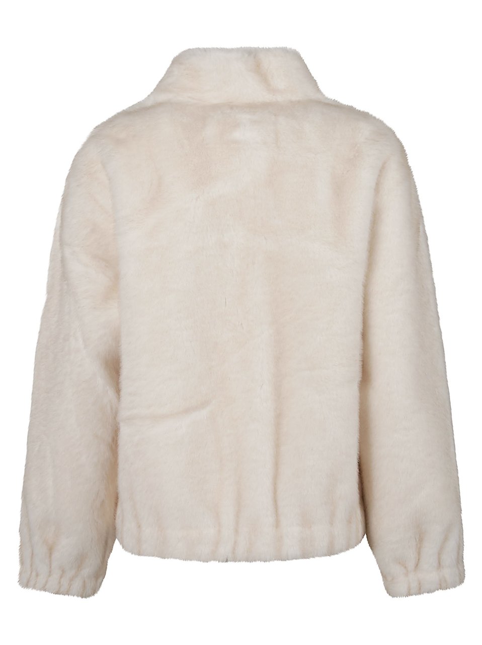 Michael Kors Short Faux Fur Jacket Nude & Neutrals Beige
