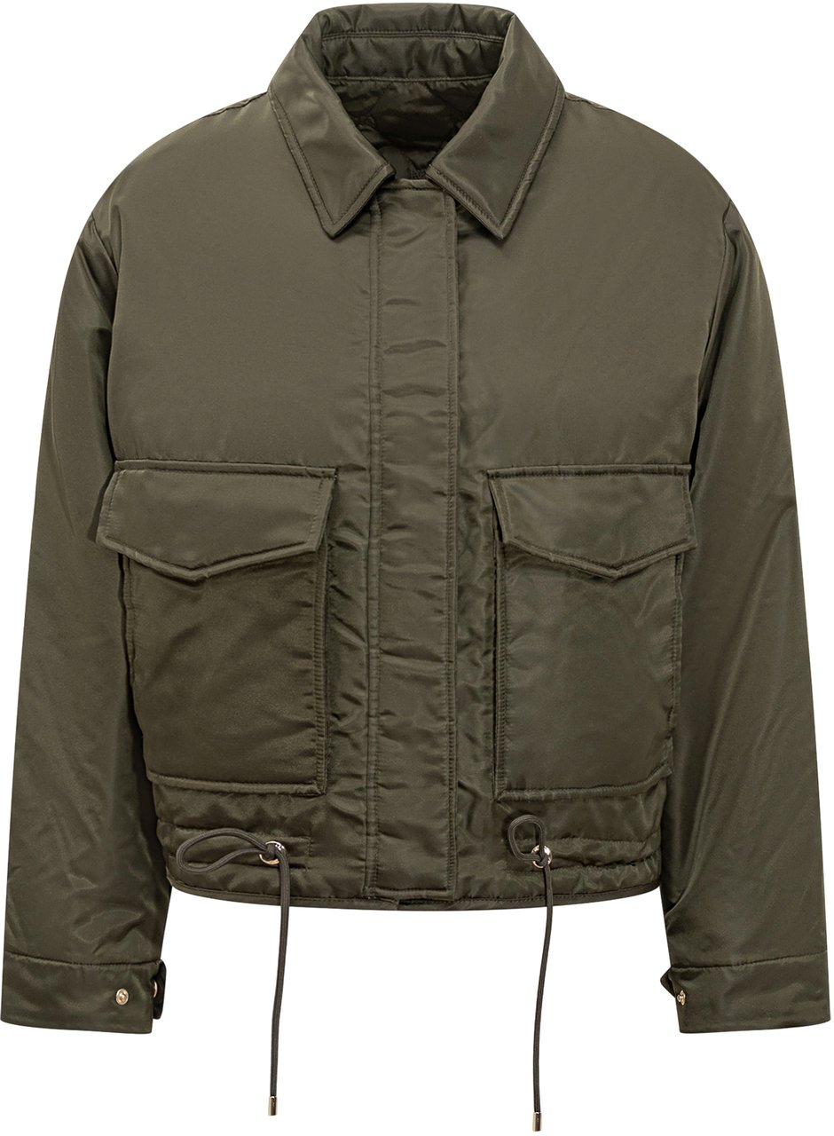 Michael Kors Michael Kors Giacca Verde con Tasche Frontali Groen