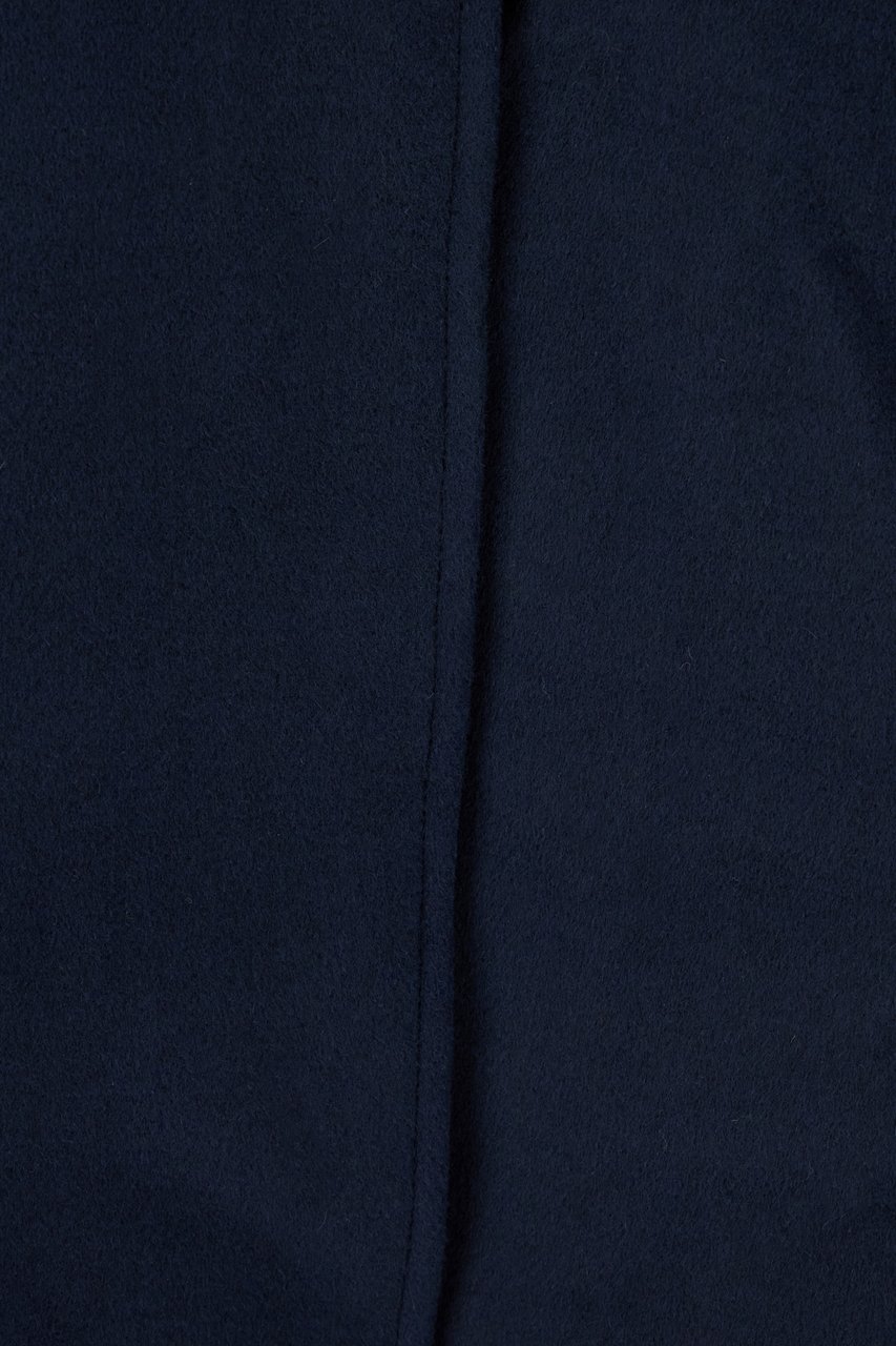 Michael Kors Michael Kors Navy blue wool blend coat Blauw