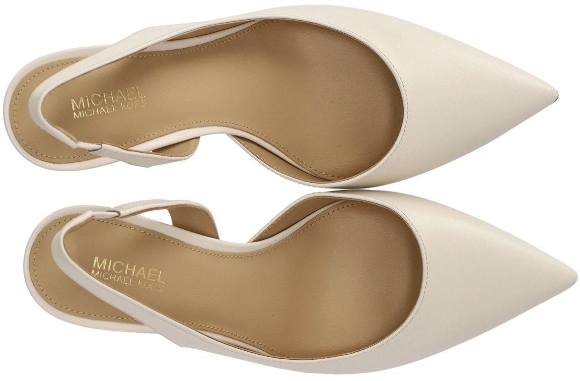 Michael Kors MICHAEL KORS ALINA FLEX CREAM SLINGBACK PUMPS Wit