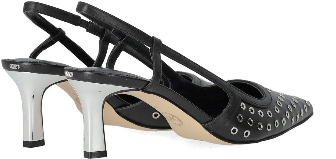 Michael Kors MICHAEL KORS ALORA SILVER SLINGBACK PUMP Zwart