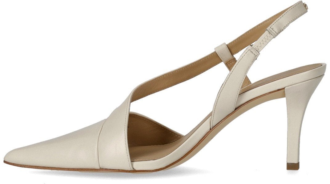 Michael Kors MICHAEL KORS JAIDA CREAM SLINGBACK PUMPS Wit