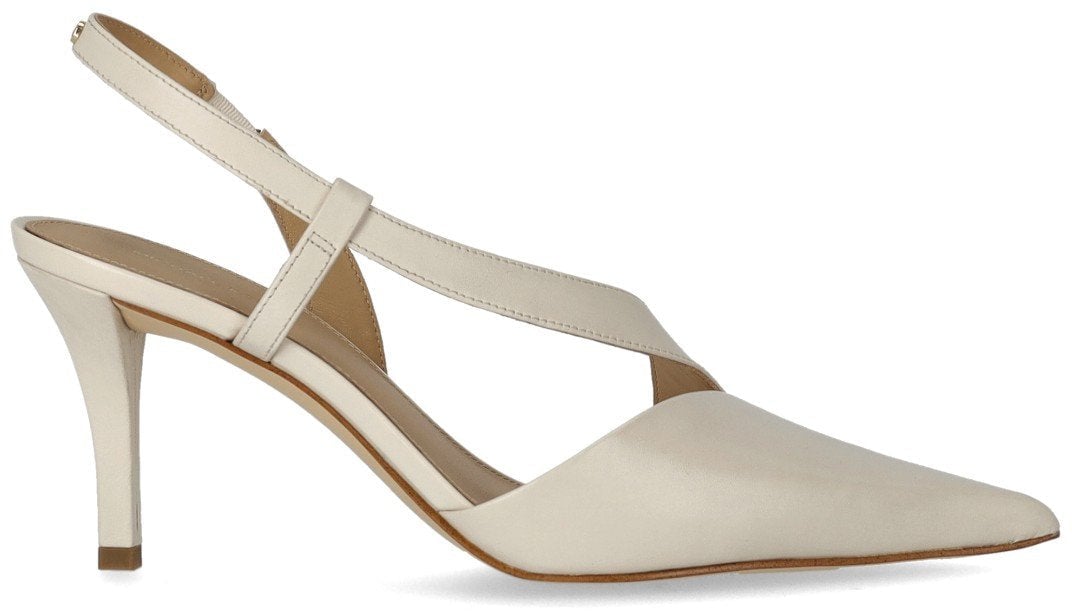 Michael Kors MICHAEL KORS JAIDA CREAM SLINGBACK PUMPS Wit