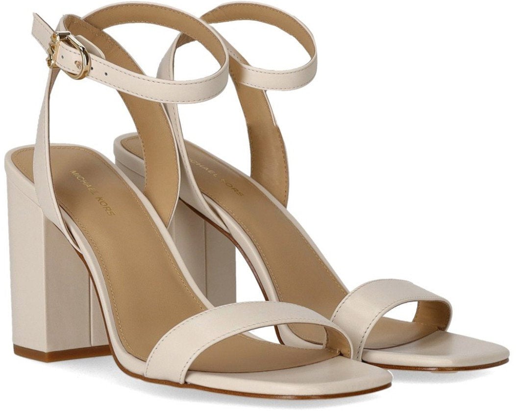 Michael Kors MICHAEL KORS MERRIAM CREAM HEELED SANDAL Beige