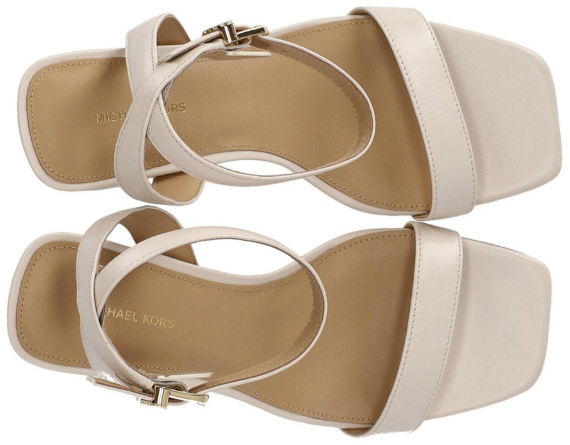 Michael Kors MICHAEL KORS MERRIAM CREAM HEELED SANDAL Beige