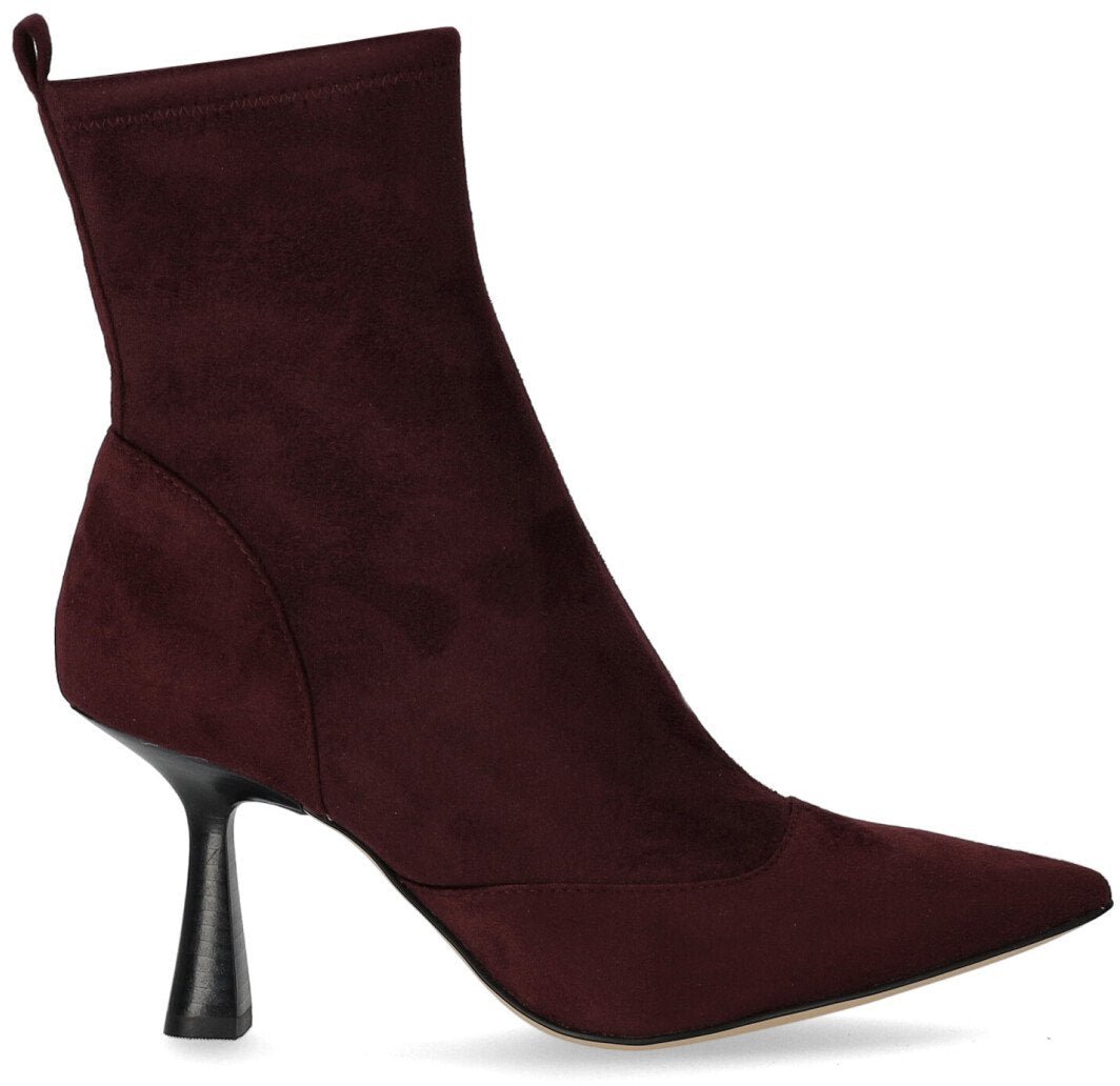 Michael Kors MICHAEL KORS CLARA BURGUNDY HEELED ANKLE BOOT Rood