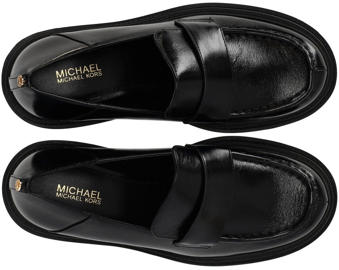 Michael Kors MICHAEL KORS ROCCO HEELED LOAFER Zwart