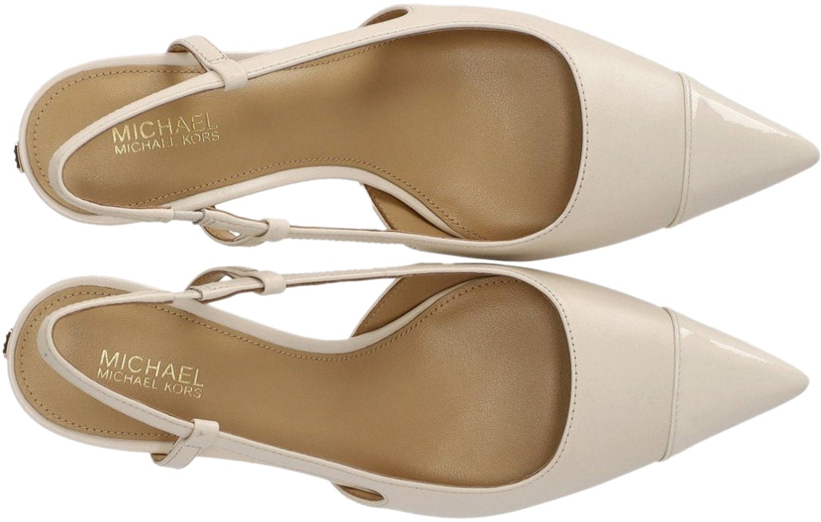 Michael Kors MICHAEL KORS ALORA LIGHT CREAM SLINGBACK PUMP Wit