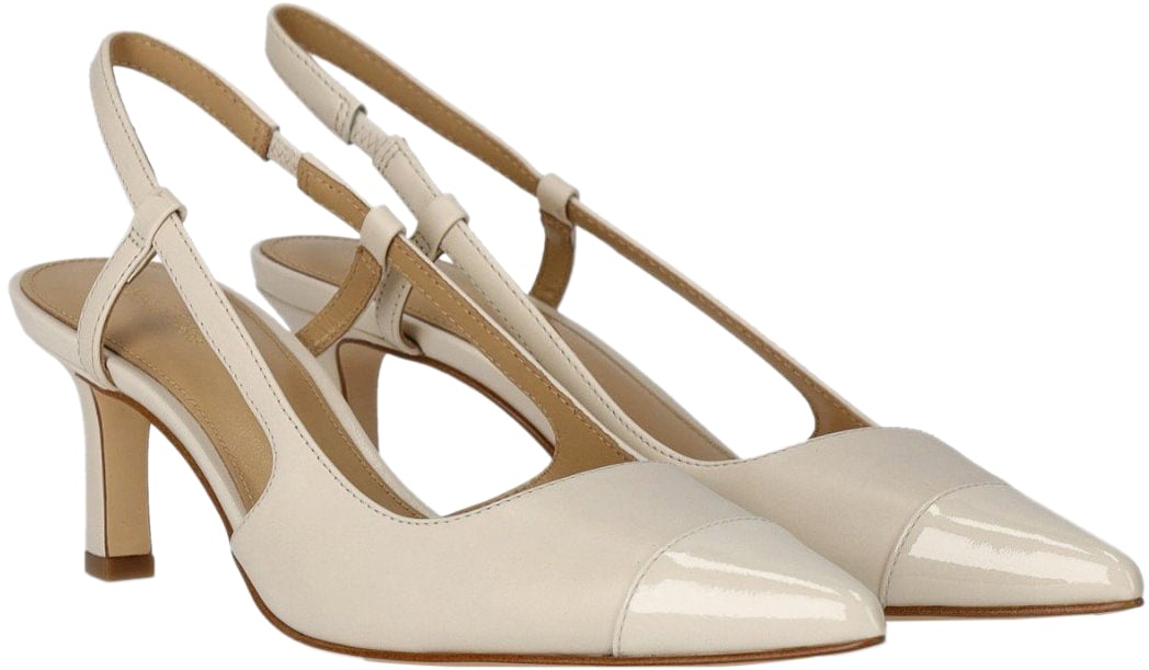 Michael Kors MICHAEL KORS ALORA LIGHT CREAM SLINGBACK PUMP Wit