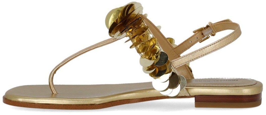 Michael Kors MICHAEL KORS LORETTA THONG SANDAL Goud