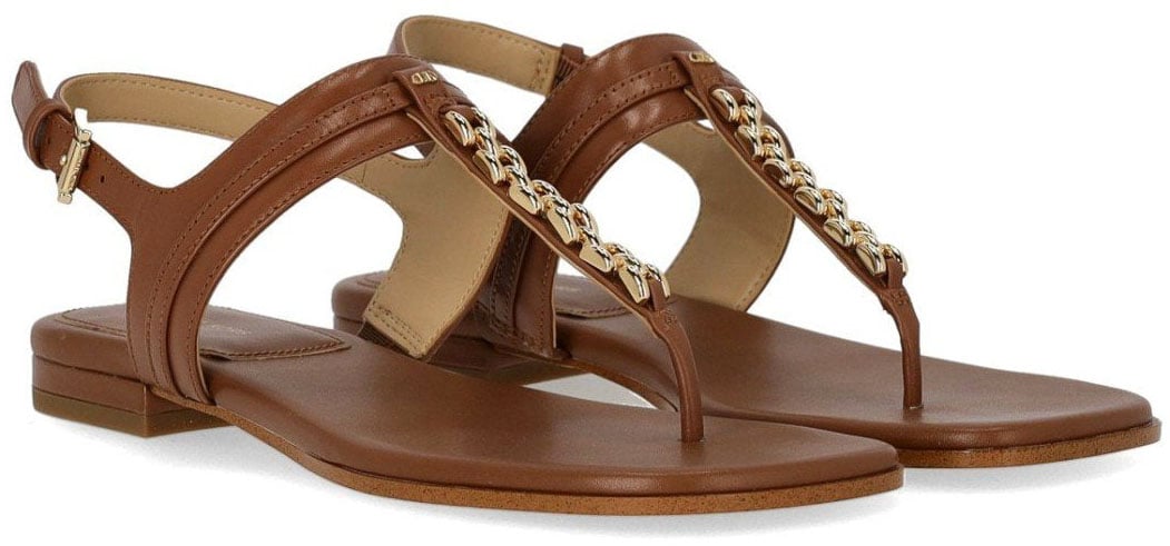 Michael Kors MICHAEL KORS MARCIA LUGGAGE THONG SANDAL Bruin