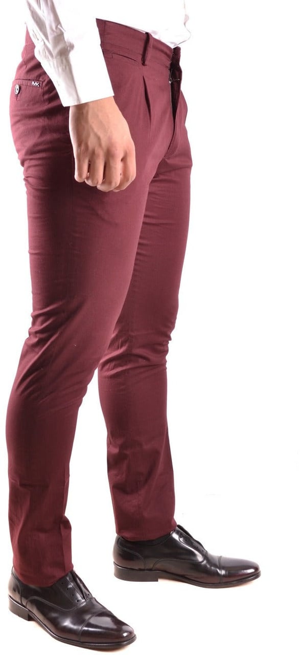 Michael Kors Men Trousers Maroon