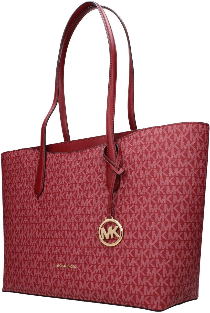 Michael Kors Red Fabric Shoulder Bag Rood