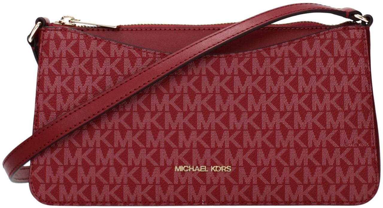 Michael Kors Michael Kors Red Fabric Crossbody Bag Rood