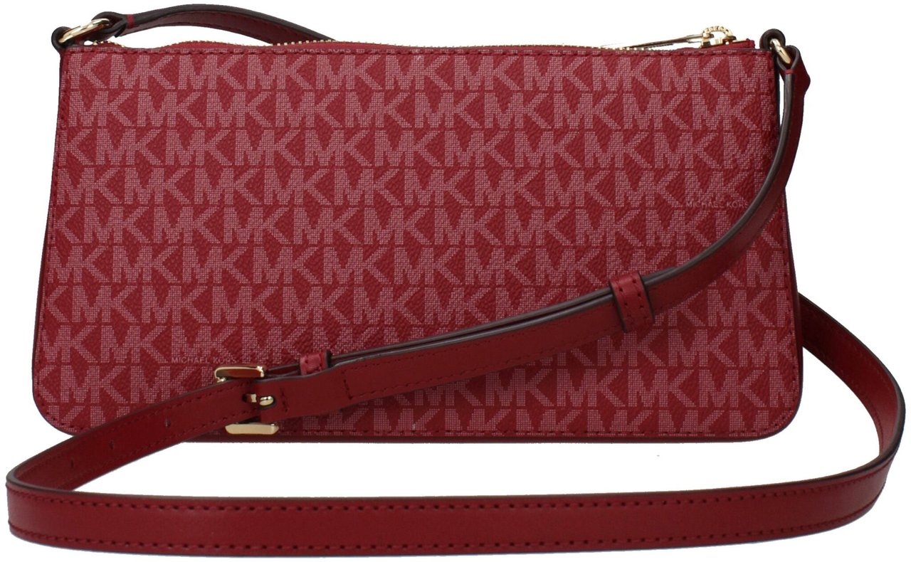 Michael Kors Michael Kors Red Fabric Crossbody Bag Rood