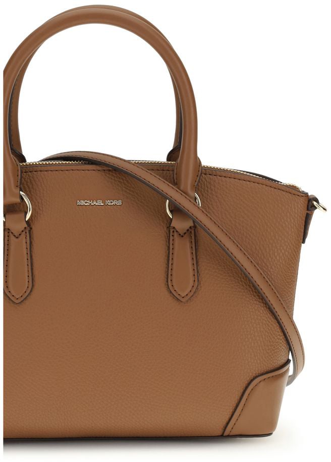 Michael Kors Michael Kors Brown Calf Leather Bos Taurus Handbag Bruin