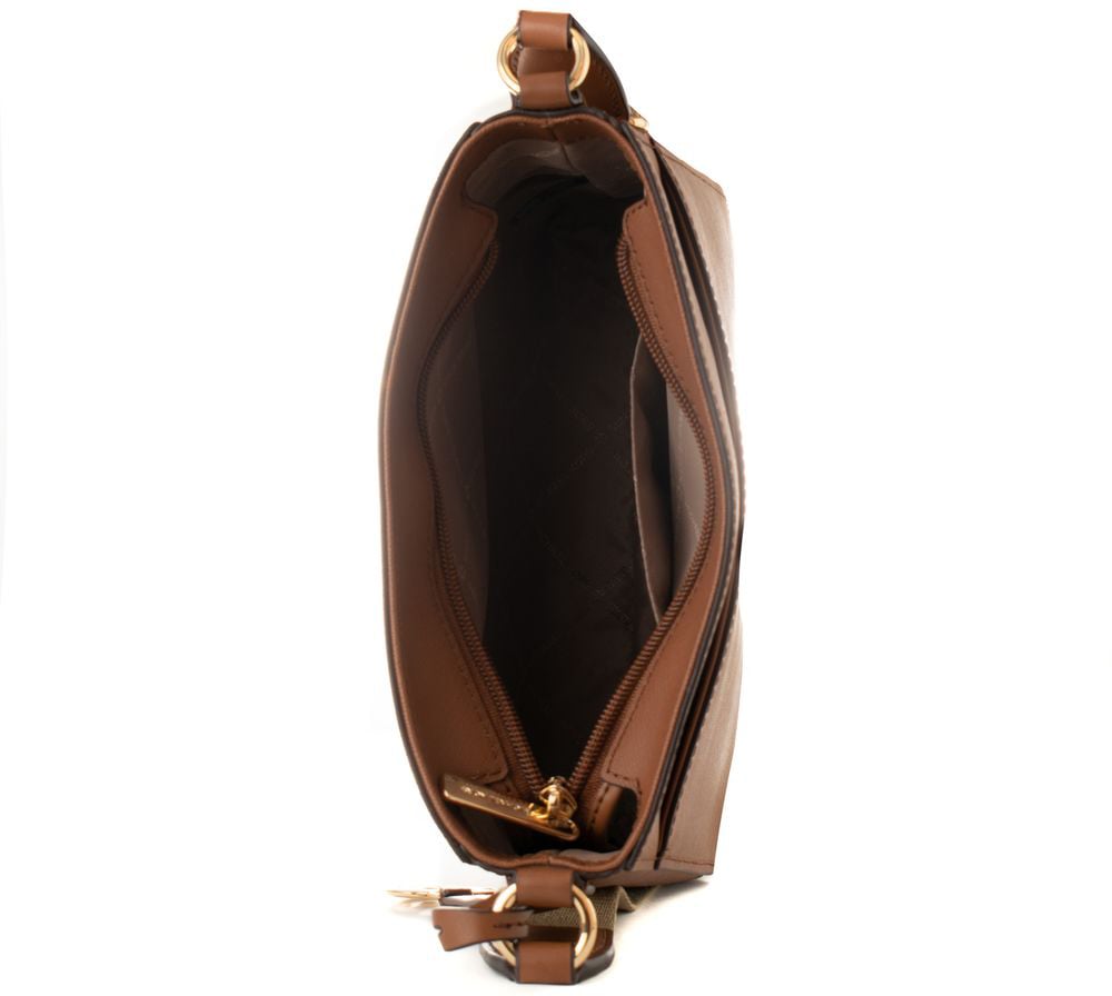 Michael Kors Brown Canvas Crossbody Bag Bruin