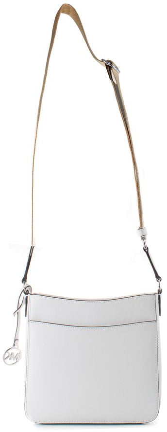 Michael Kors White Canvas Shoulder Bag Wit
