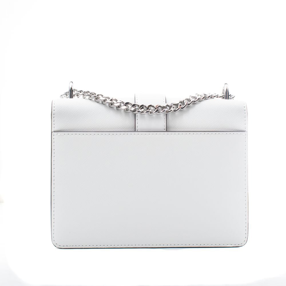 Michael Kors White Leather Shoulder Bag Wit