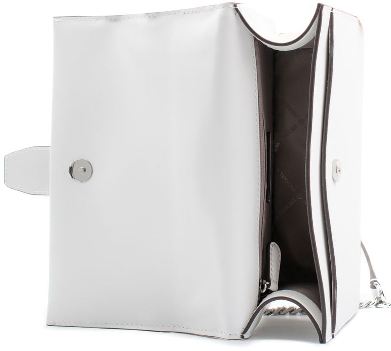 Michael Kors White Leather Shoulder Bag Wit