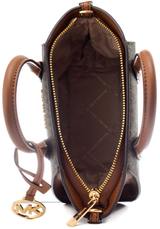 Michael Kors Brown Canvas Handbag Bruin