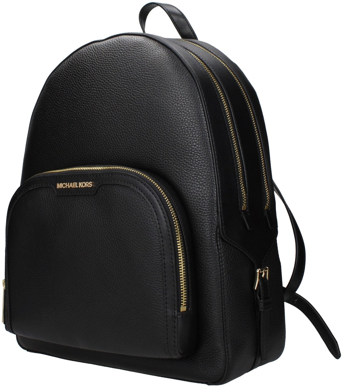 Michael Kors Black Leather Backpack Zwart