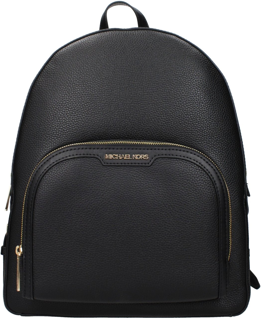 Michael Kors Black Leather Backpack Zwart