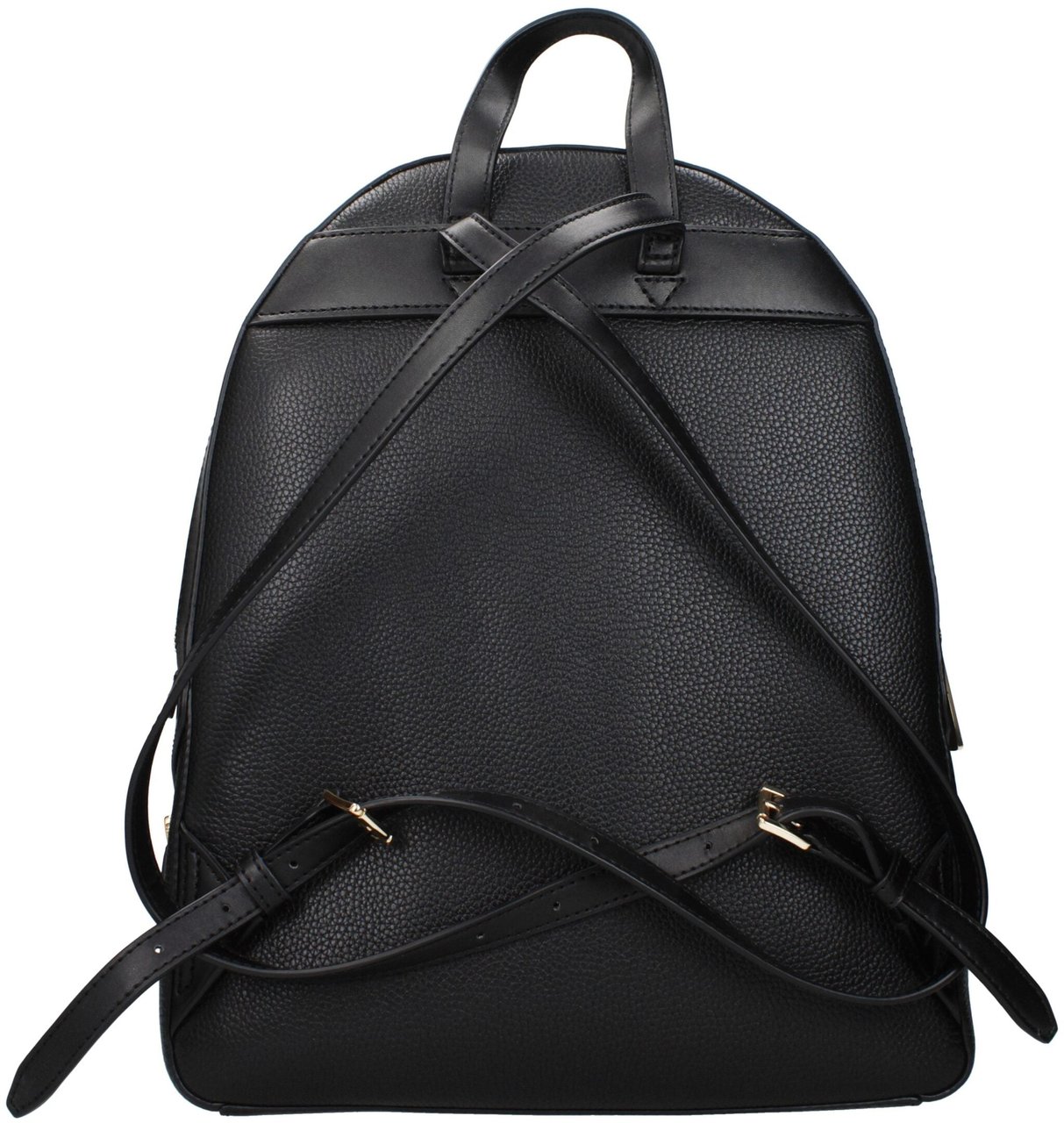 Michael Kors Black Leather Backpack Zwart