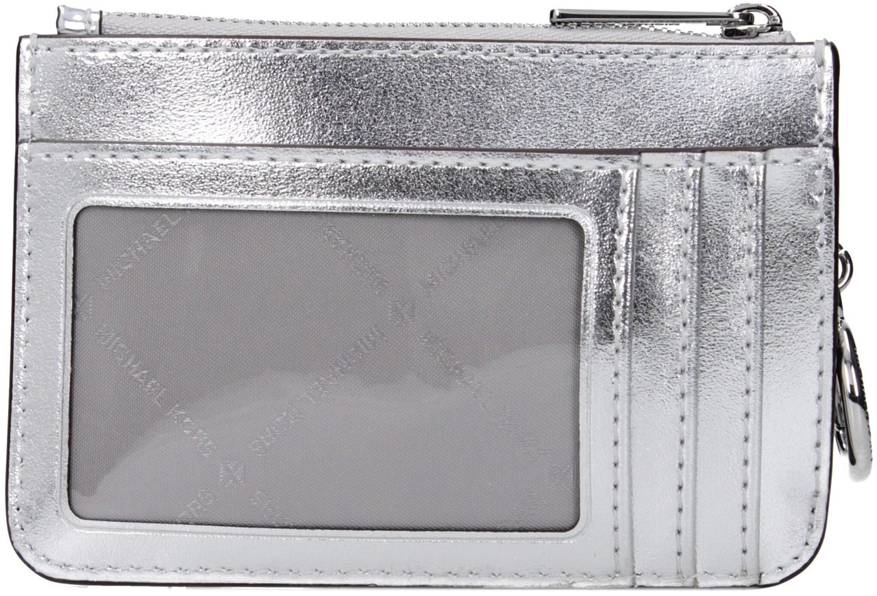 Michael Kors Michael Kors Gray Leather Wallet Grijs