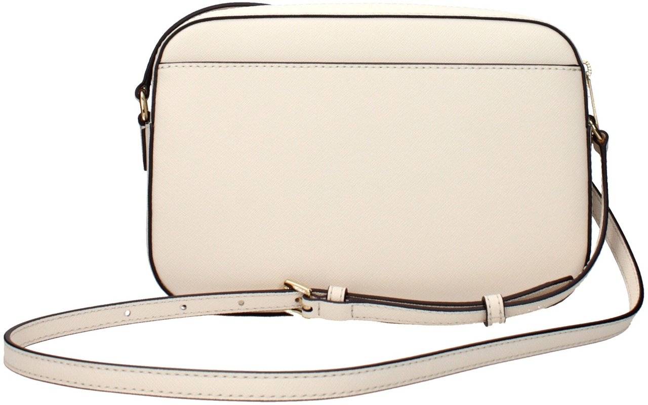 Michael Kors Michael Kors Beige Leather Crossbody Bag Beige