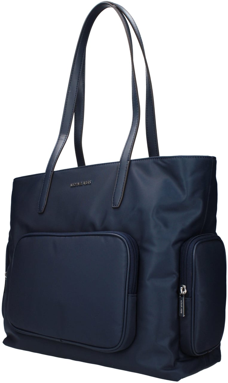 Michael Kors Michael Kors Blue Fabric Shoulder Bag Blauw