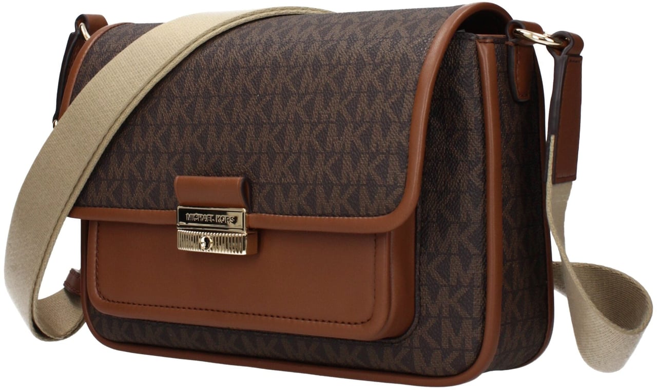 Michael Kors Michael Kors Brown Fabric Crossbody Bag Bruin