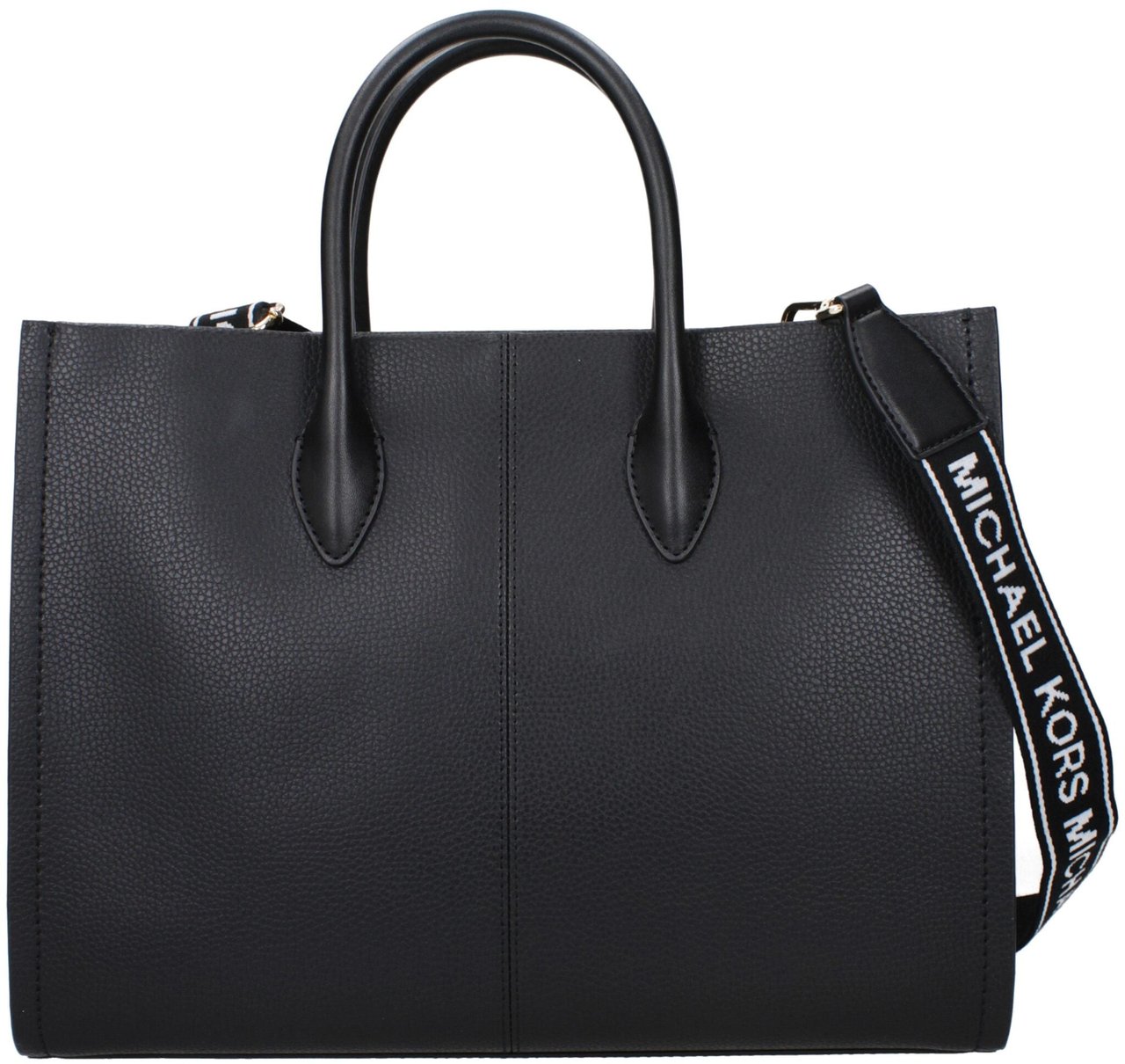 Michael Kors Michael Kors Black Leather Handbag Zwart