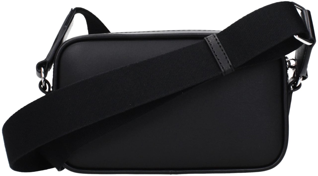 Michael Kors Michael Kors Black Leather Crossbody Bag Zwart