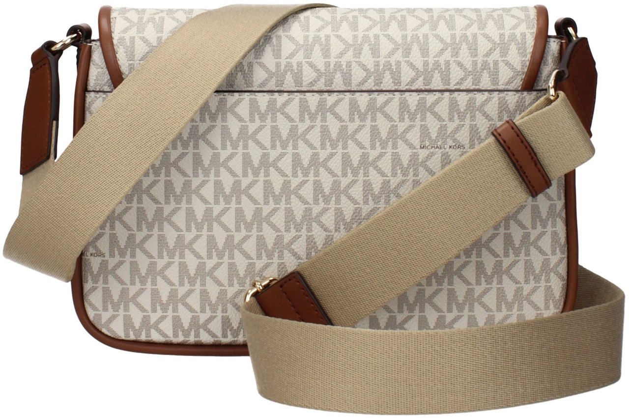 Michael Kors Michael Kors Beige Fabric Crossbody Bag Beige