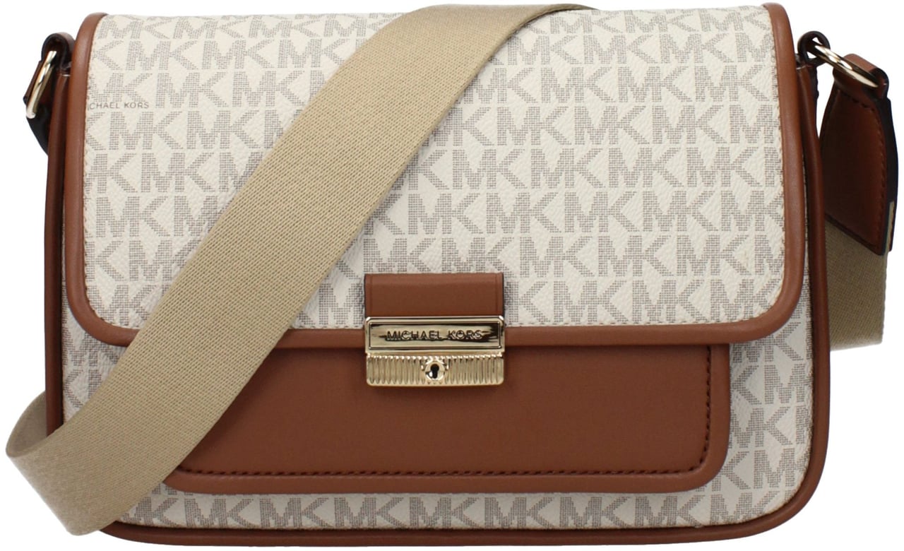 Michael Kors Michael Kors Beige Fabric Crossbody Bag Beige