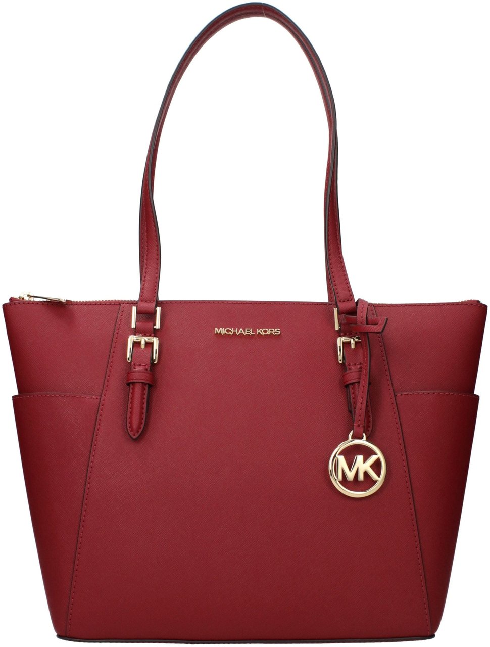 Michael Kors Red Leather Shoulder Bag Rood