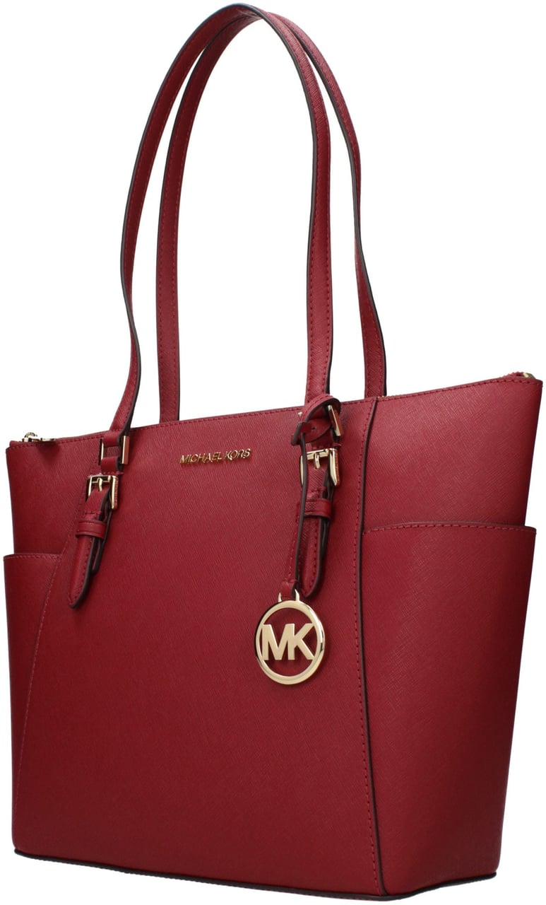 Michael Kors Red Leather Shoulder Bag Rood