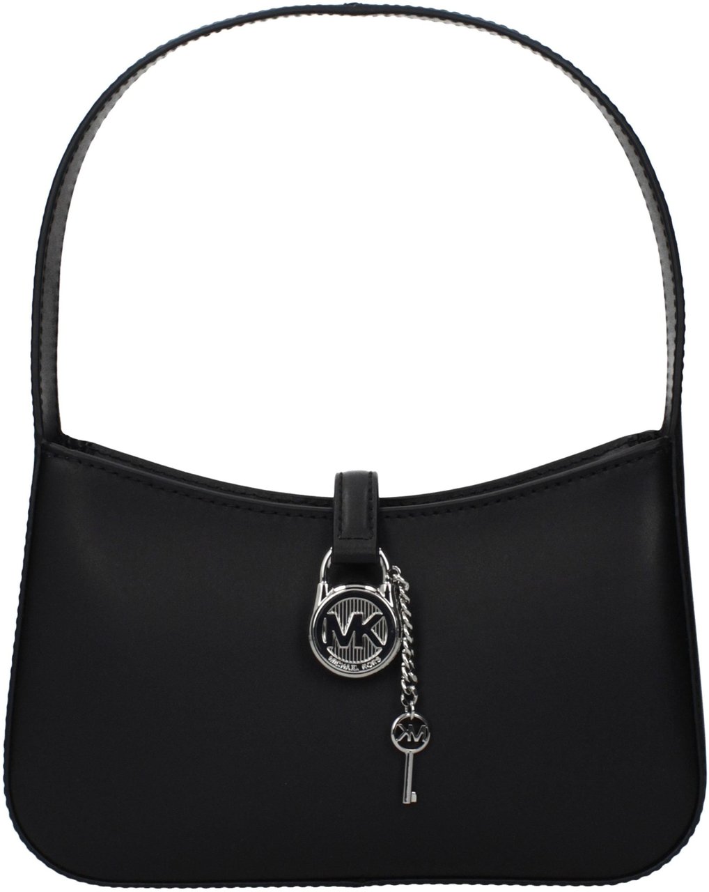 Michael Kors Black Leather Handbag Zwart