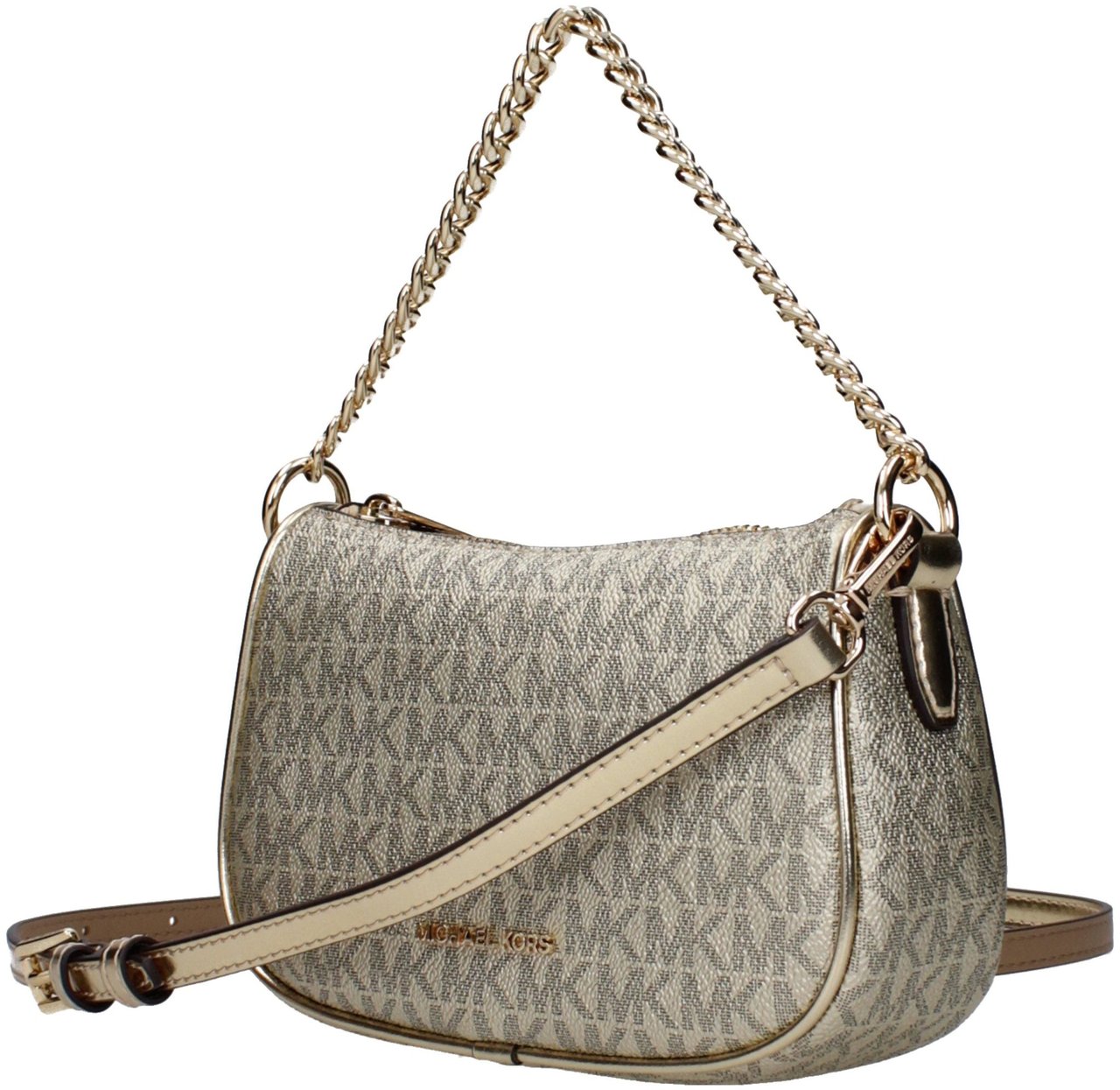 Michael Kors Gold Fabric Handbag Goud