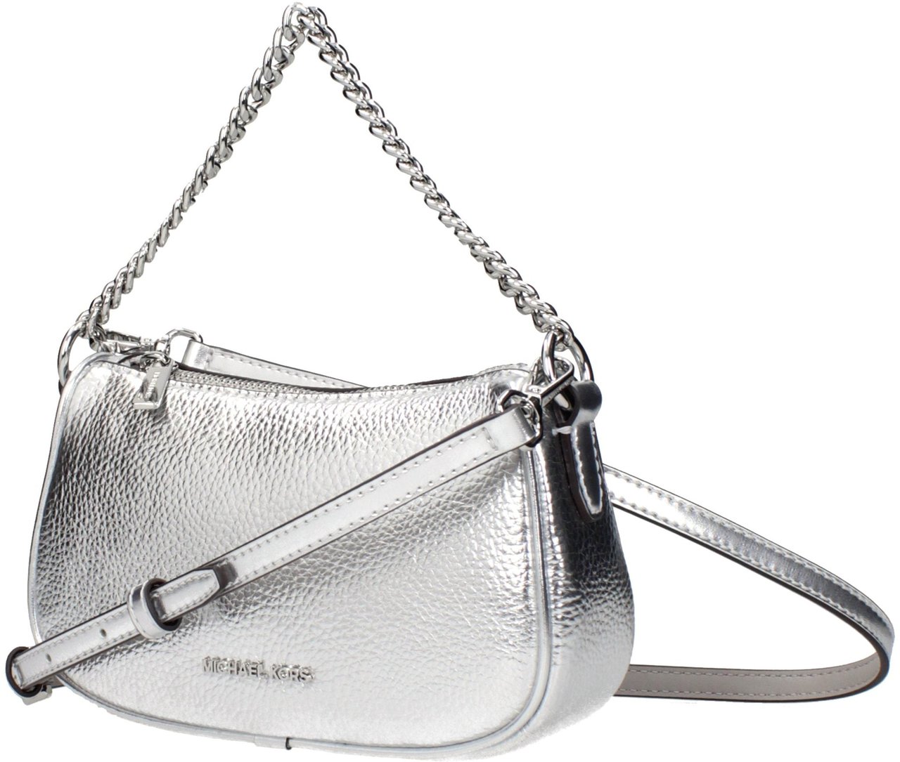 Michael Kors Gray Leather Handbag Grijs