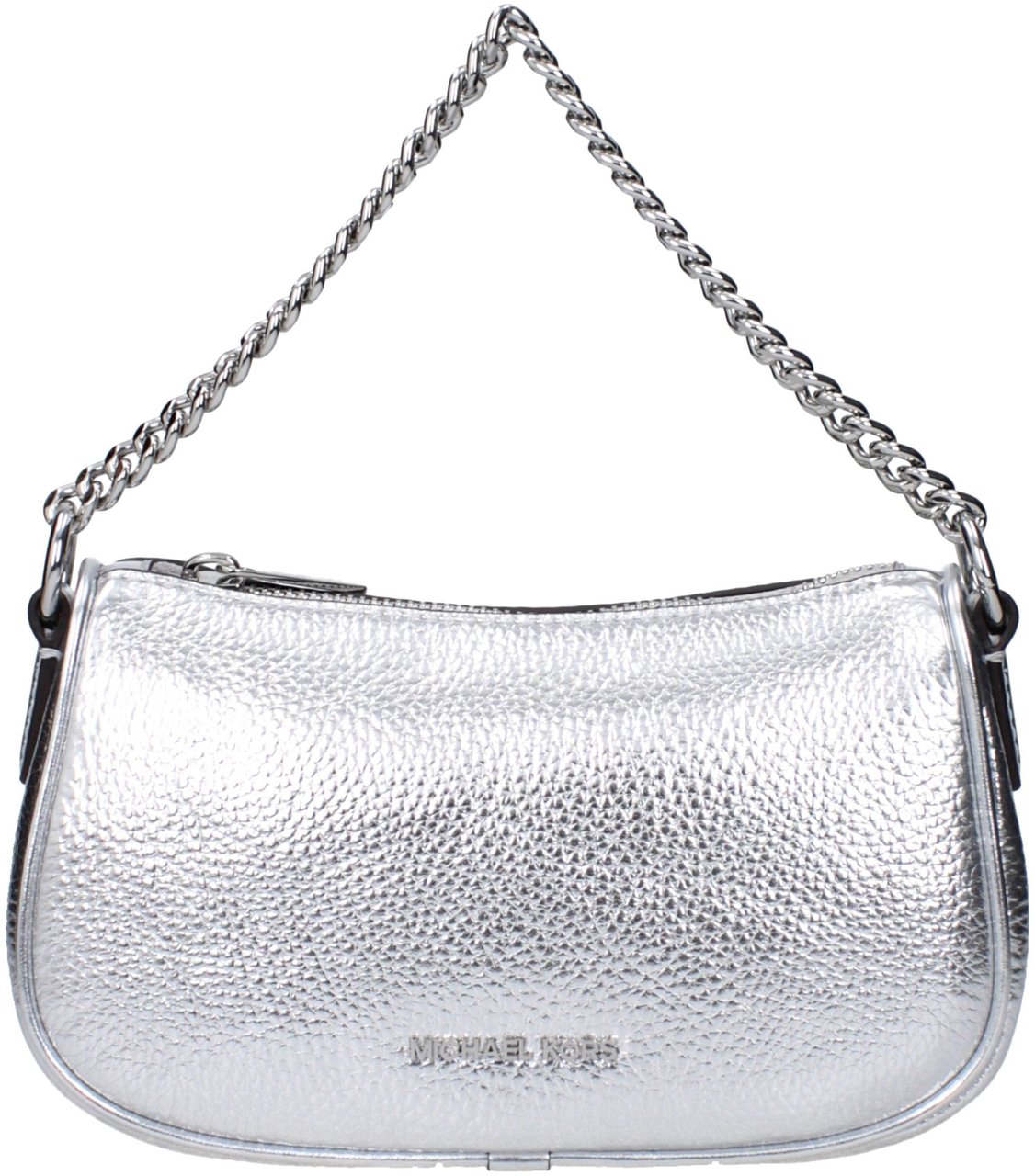Michael Kors Gray Leather Handbag Grijs