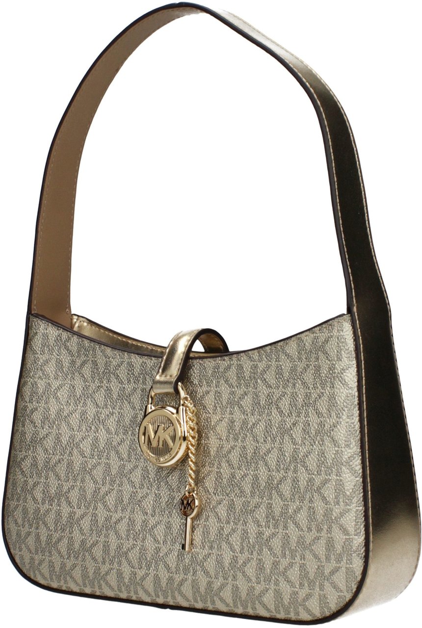 Michael Kors Gold Fabric Handbag Goud