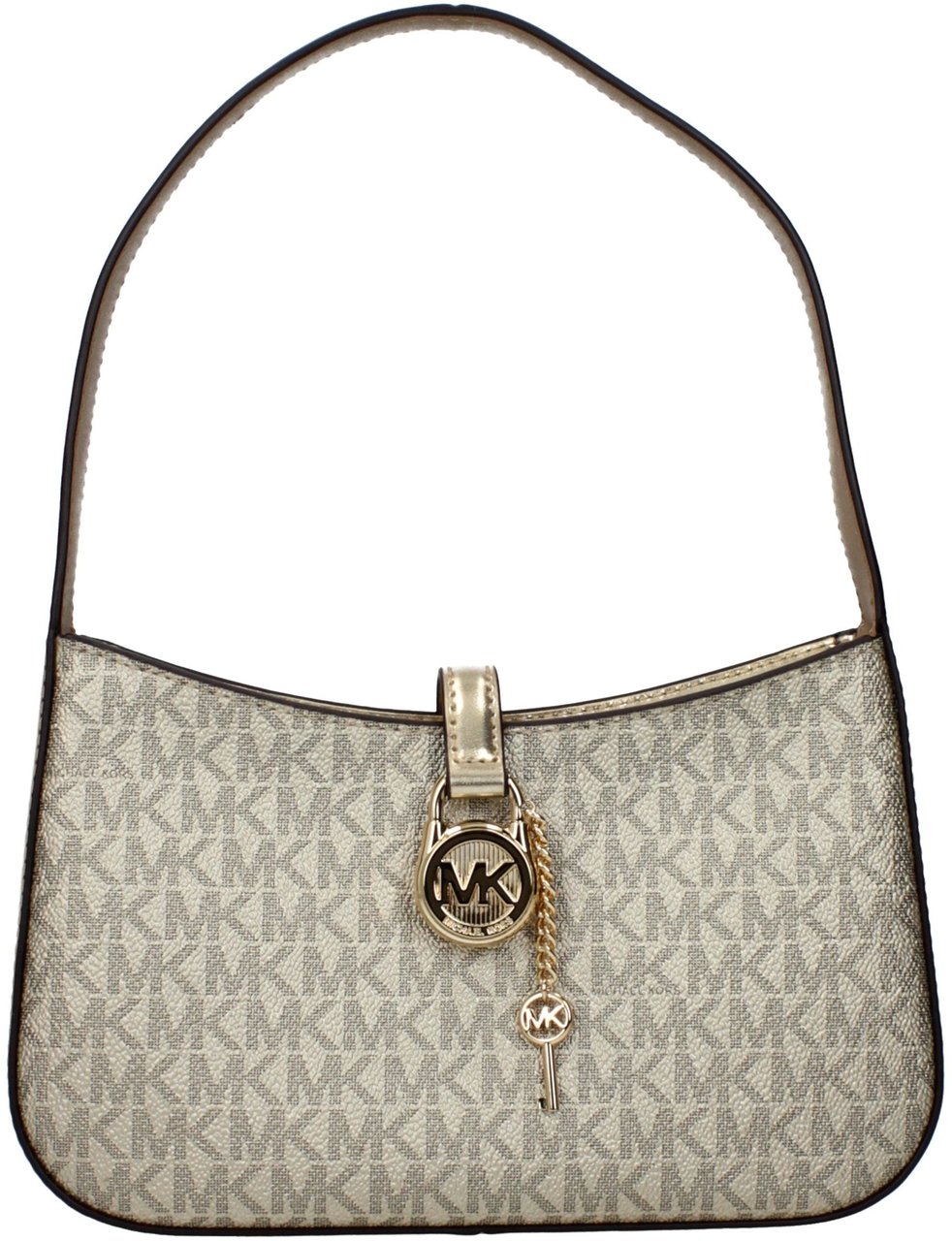 Michael Kors Gold Fabric Handbag Goud
