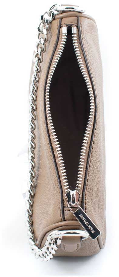 Michael Kors Brown Leather Crossbody Bag Bruin