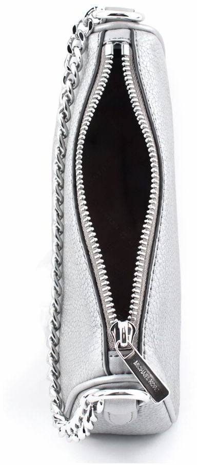 Michael Kors Gray Leather Shoulder Bag Grijs