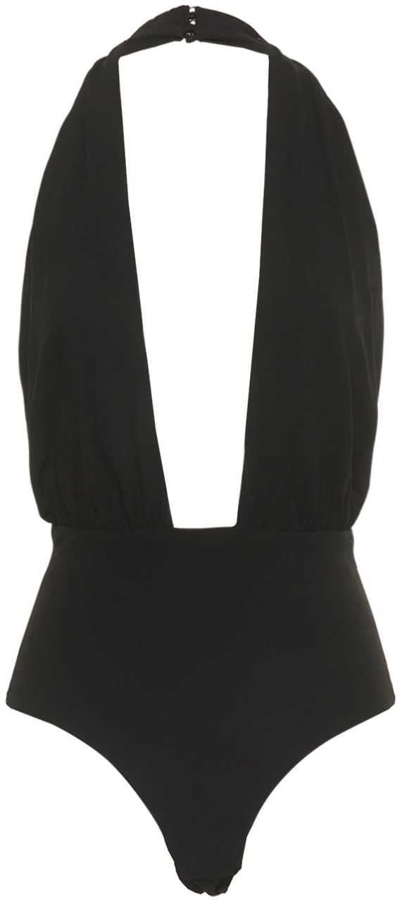 Michael Kors Elegant body with deep neckline Zwart