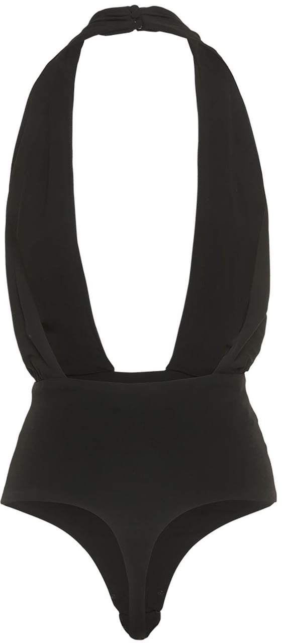 Michael Kors Elegant body with deep neckline Zwart